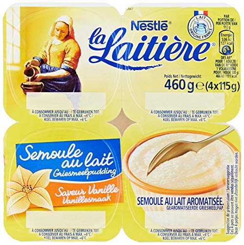 Semoule Au Lait Vanille La Laitiere Les 4 Pots De 115 G - vue 2