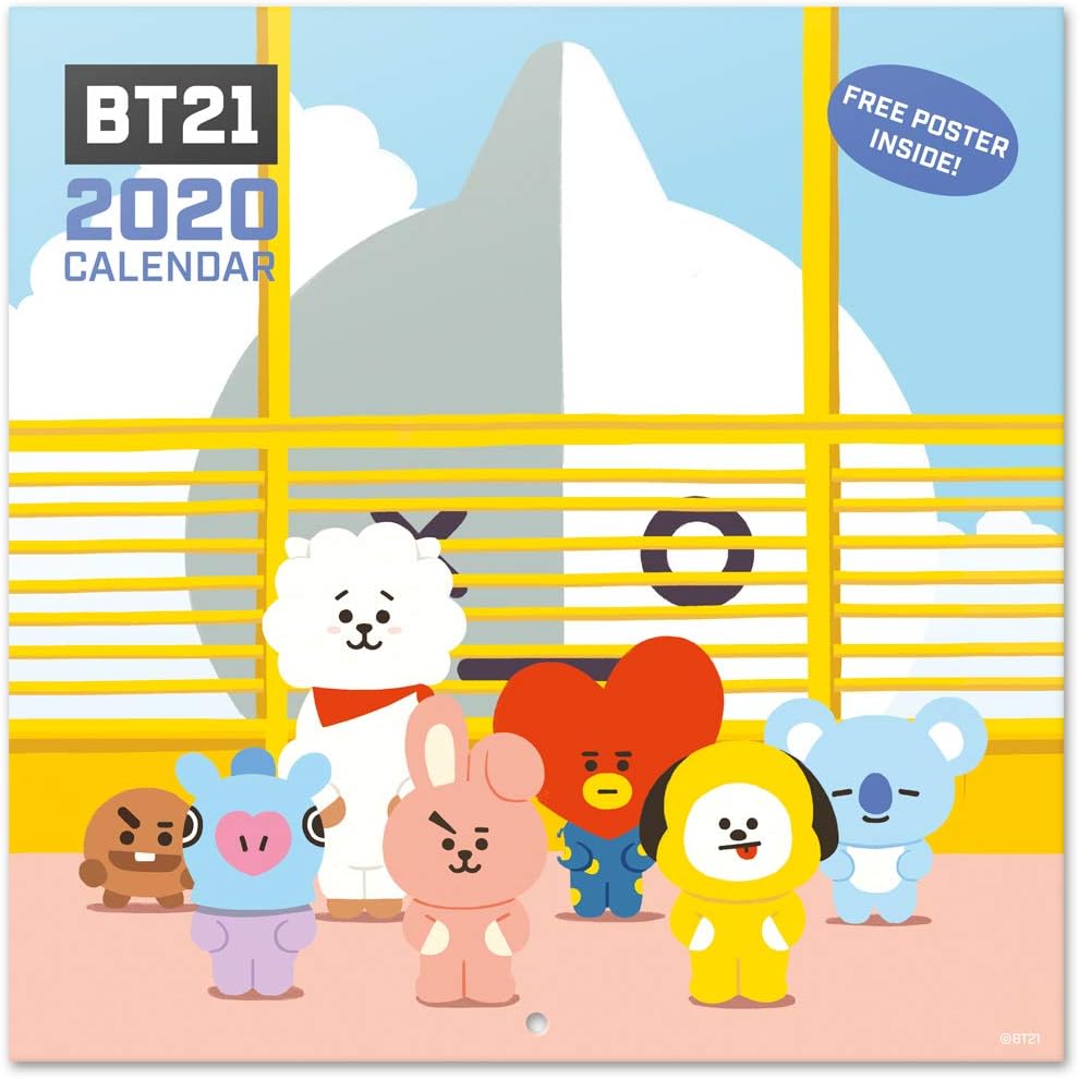 Grupo ErikBT21 2020 Wall Calendar (Free Poster Included), 12 Months, 30 x 30cm