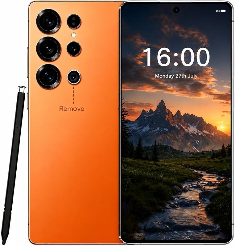 C24 Teléfonos Ultra Desbloqueados 512GB+12GB Teléfono Android 14 Pantalla de 6.9" | Batería de Carga Rápida de 7000mAh, Snapdragon 8 Gen3, Desbloqueo de Huellas Dactilares Faciales/GPS/Smartphone Global 5G Dual SIM - Verde