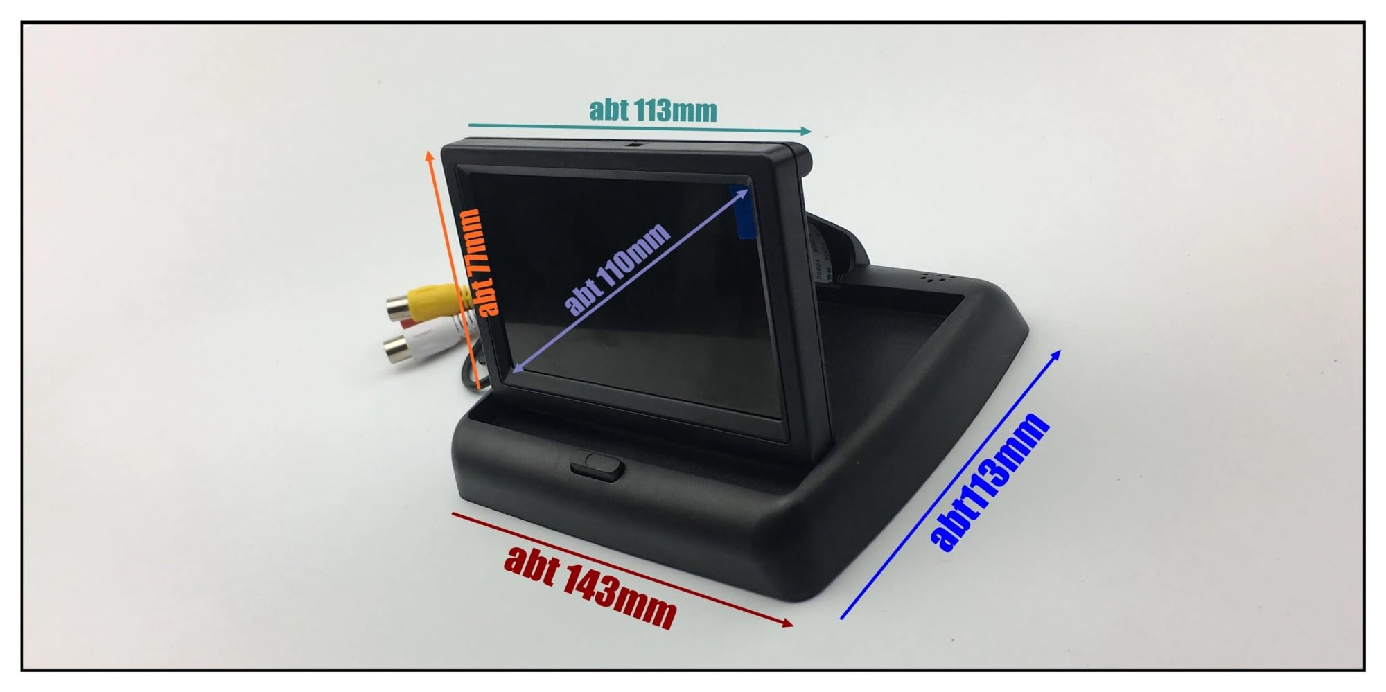 リアビューキットワイヤレスIRリバースカーバックアップカメラW / 4. Amazon.co.jp: JVBIVDW 4.3インチLCDバックビューモニター車の