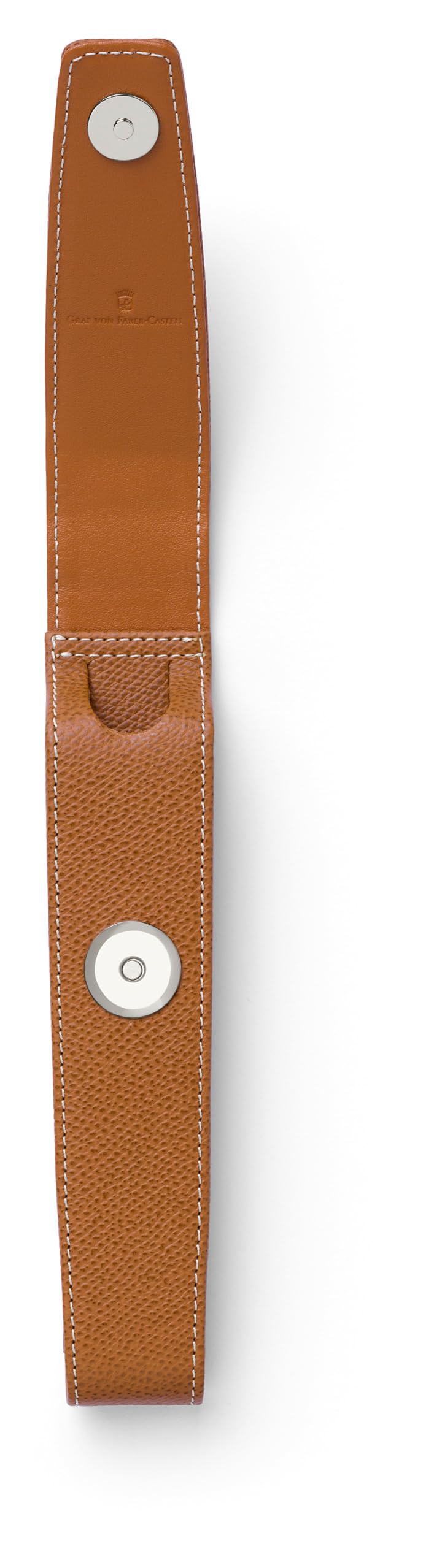 Graf von Faber-Castell - etui Epsom koniakowe, 1 przybór | Wykonane z włoskiej skóry cielęcej, na 1 przybór piśmienniczy, z zamknięciem magnetycznym
