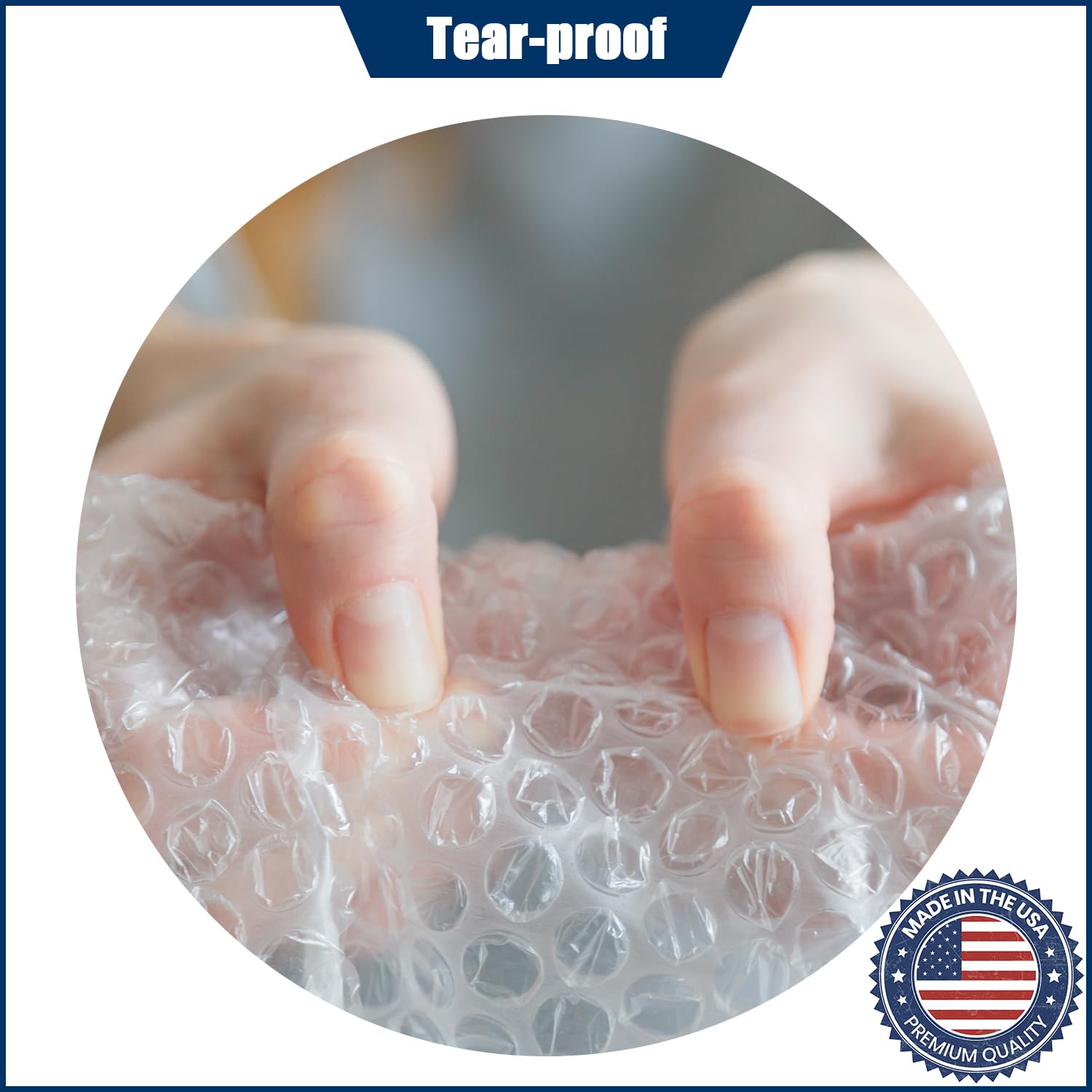 Luftpolsterkissen, 30,5 cm x 53,3 m, Luftpolsterverpackung, kernlose Rolle, Versandverpackung, Verpackung und Umzugskartons, robuste Umzüge und Versand (30,5 cm x 53,3 m, 1 Rolle)
