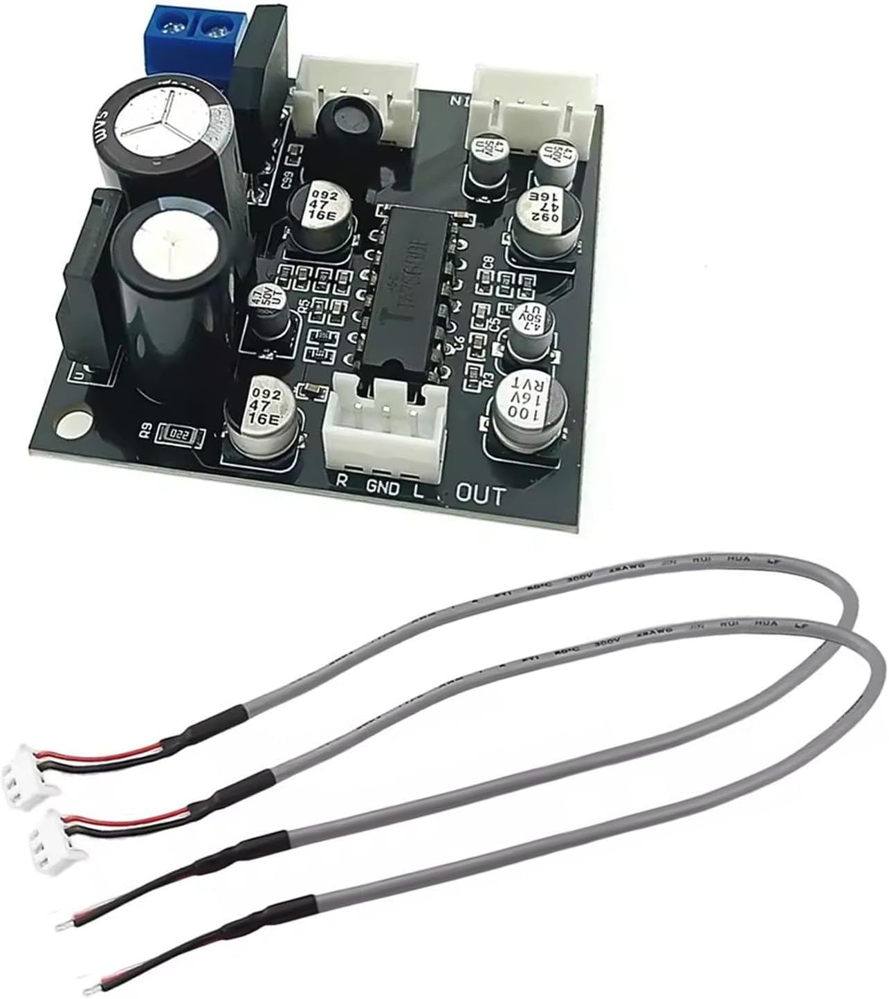 TA7668 Tape Drive Deck Head Preamp Preamplifier Board Shielded Wire for Electronic Component Accessories Head Amplifier Module