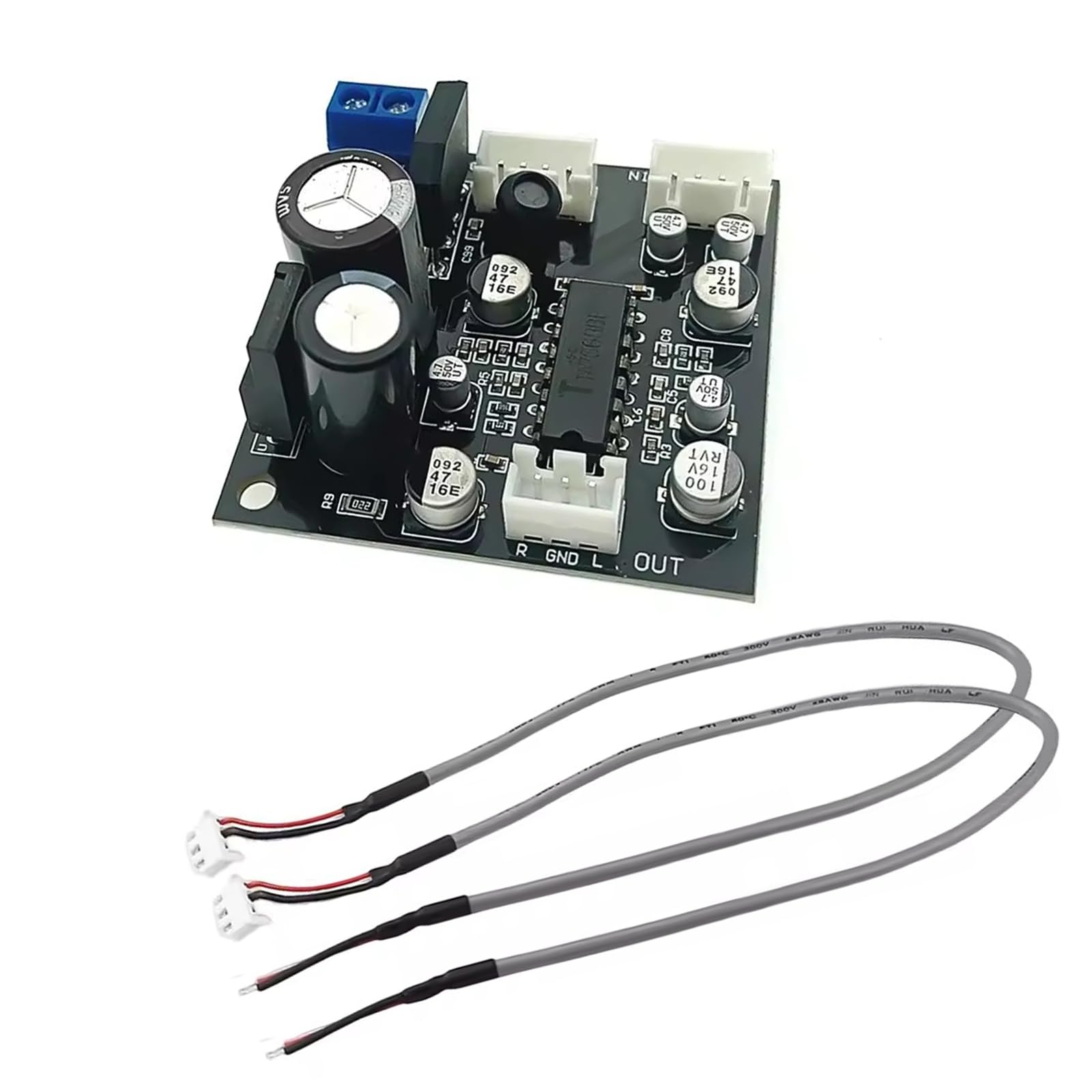 TA7668 Tape Drive Deck Head Preamp Preamplifier Board Shielded Wire for Electronic Component Accessories Head Amplifier Module