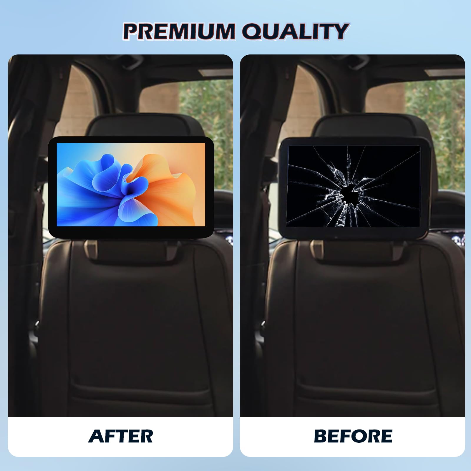 85100043 - Sistema de entretenimiento trasero con pantalla LCD de 12.6 pulgadas, compatible con Chevy Tahoe/Suburban, GMC Yukon, Cadillac Escalade 2021-2023, repuesto para reposacabezas de asiento
