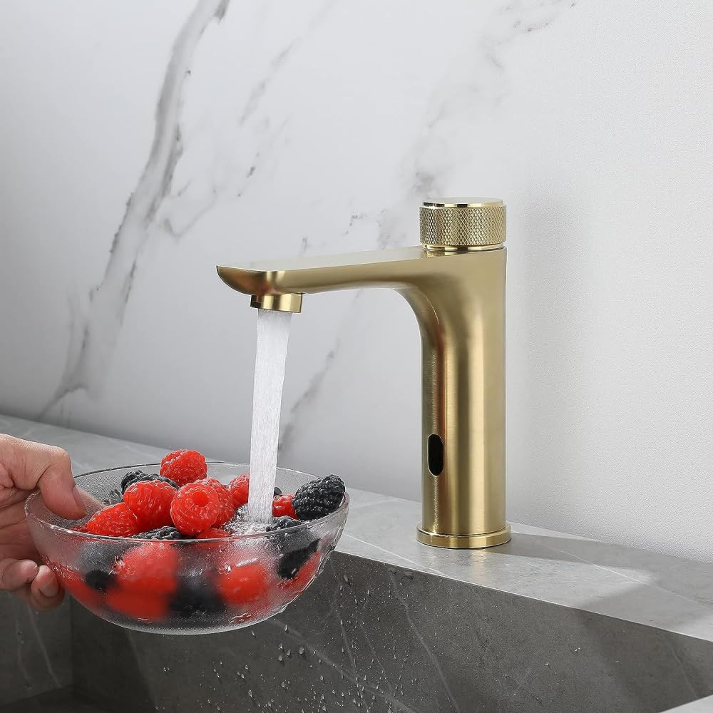 Grifo con Sensor automático, Mezclador sin Contacto para Lavabo de baño.