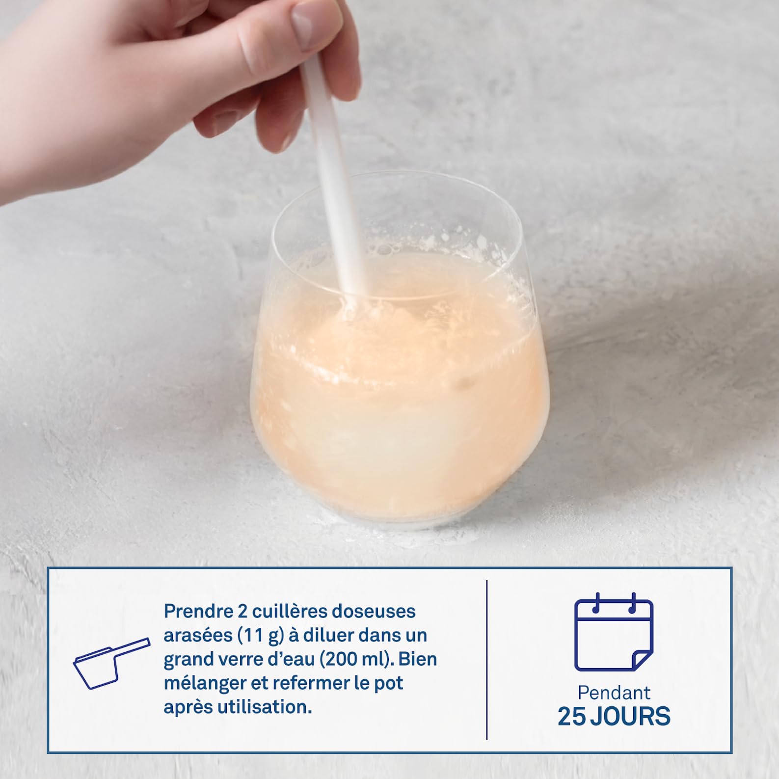 Luxéol - Collagène 2 en 1 - Complément Alimentaire - Croissance(1) & Fortification(1)(2) - Rides(3) & Elasticité(3) - 10 g Collagène Marin Type l + Acide Hyaluronique + coQ10-275 g (Programme 25 j)