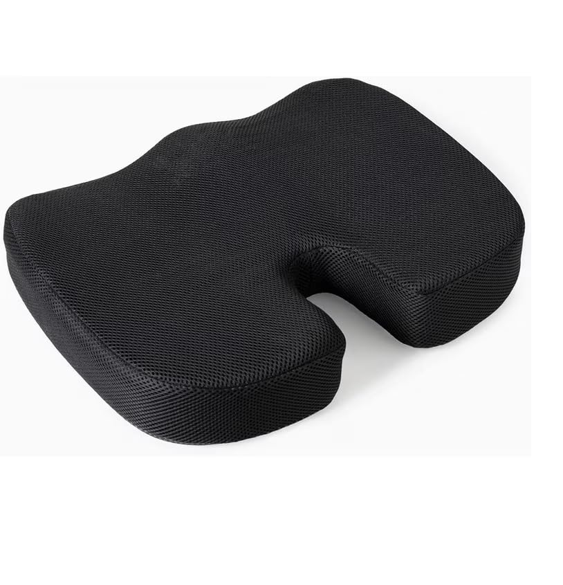 Xania Memory Foam Seat Cushion, Coccyx Pain Relief, Sciatica Relief, Tailbone Pain Relief, Non-Slip Seat Pad for Office Chair, Gaming Chair, Wheelchair, Car Seat