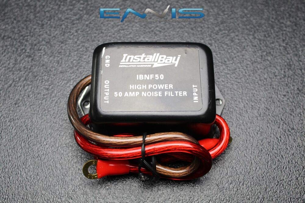 12V HUM FILTER NOISE ENGINE SUPPRESSOR WIRE IBNF50 (1) NOISE FILTER 50 AMPS