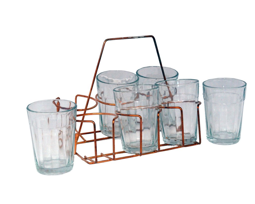 Go 2 Cutting Chai 6 pc Set with Stand