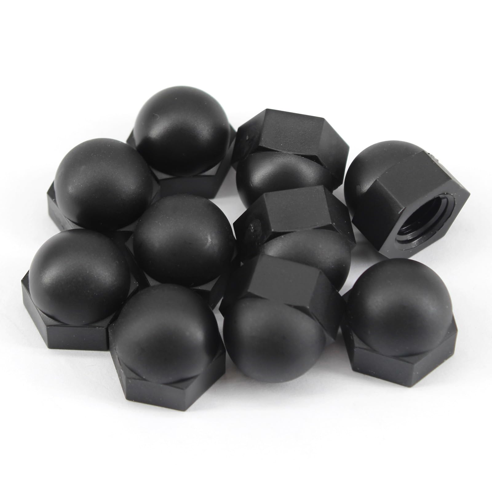 (10 Pieces) M20 Black Nylon Acorn Cap Nuts Plastic Hex Nut Threaded Dome Nuts - Image 4