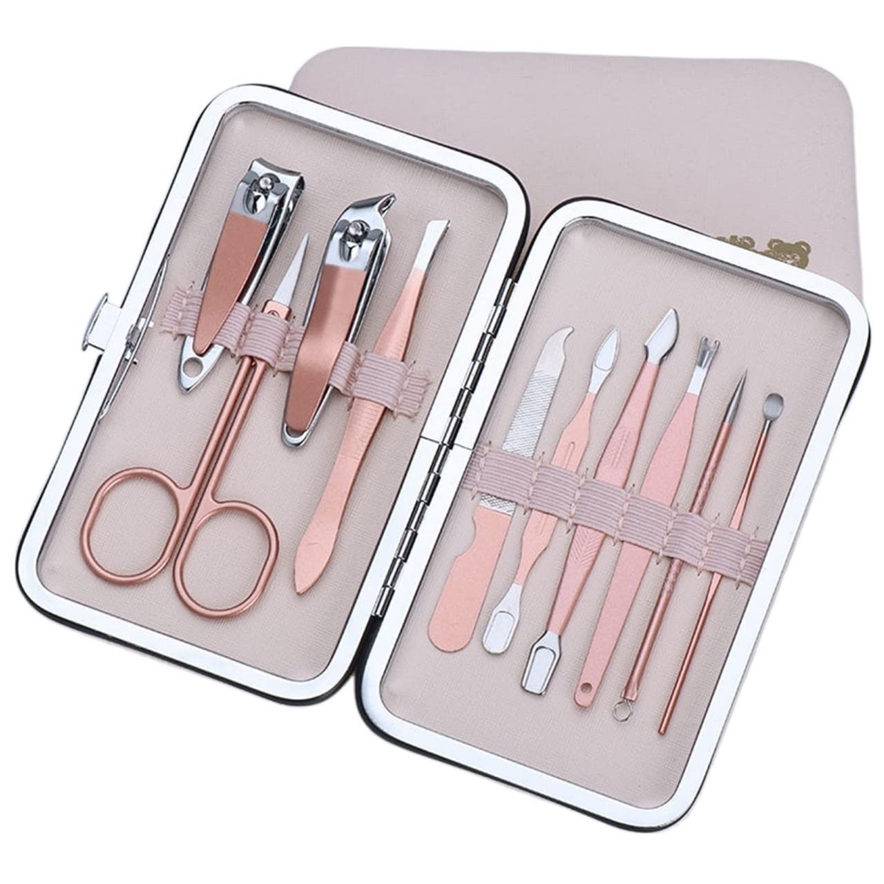 COOVS 7/10/12/16/18 sztuk/zestaw zestaw goud nagelknipper zestaw profesjonalny Rvs Beauty Manicure zestaw narzędzi Dode Huid Gesneden pedicure Kit (kolor: 6)