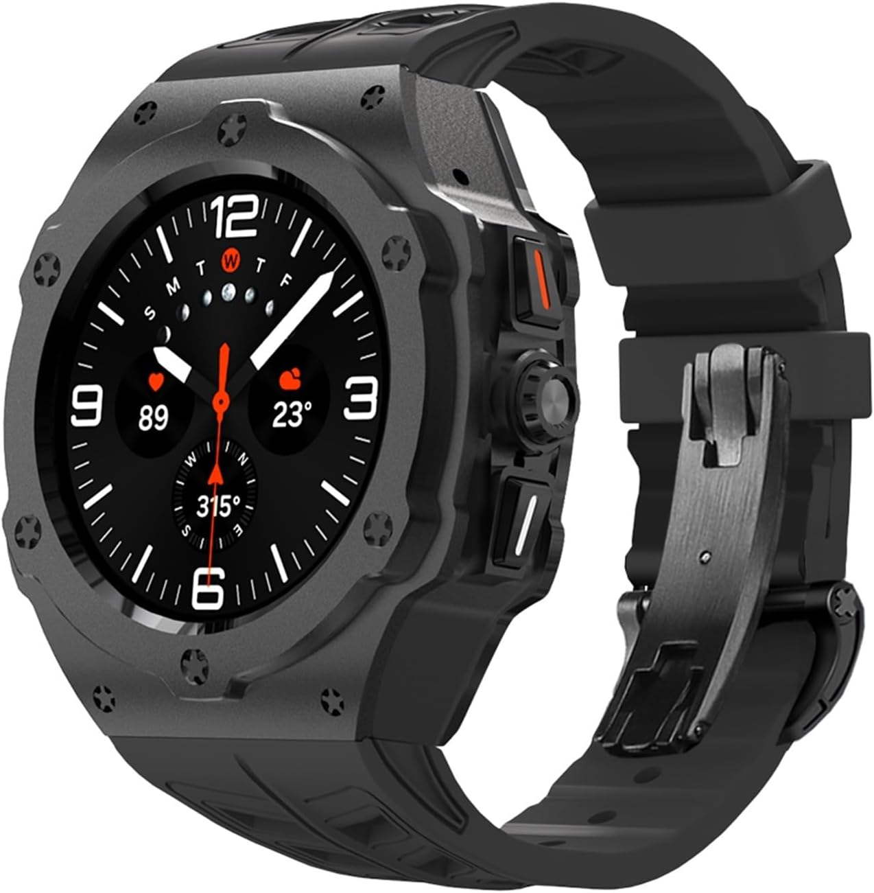 Alloy Modification Kit For 7 Ultra 47MM Metal Case For 7 Ultra Fluororubber Strap Mod Kit Watchbands