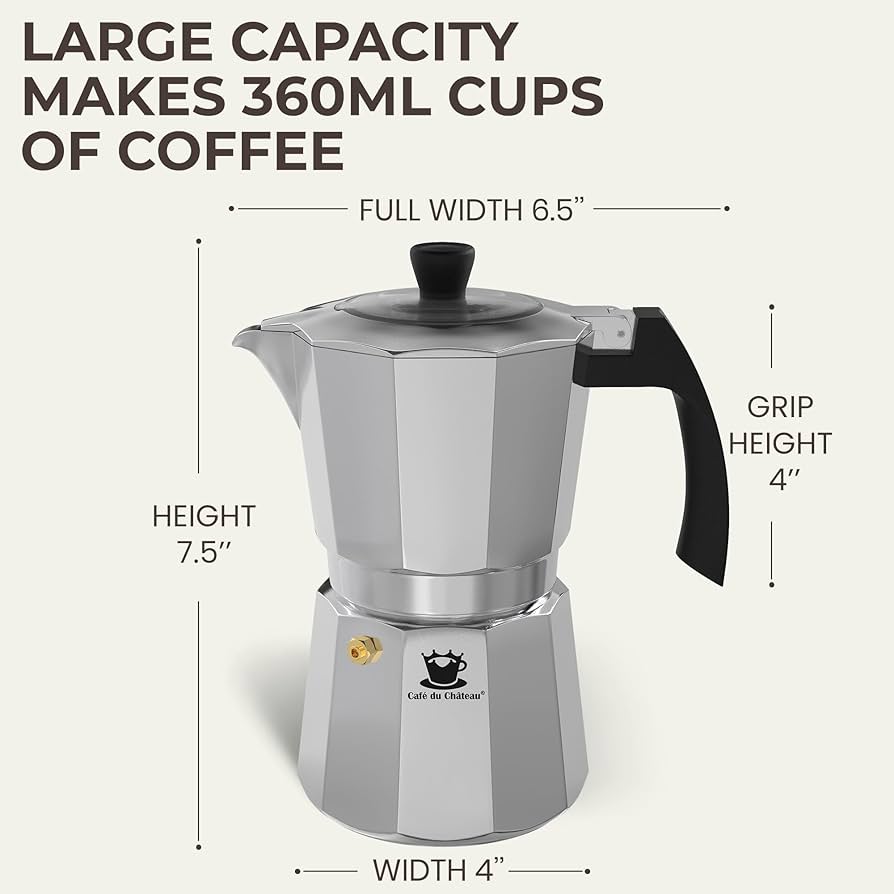 Cafe Du Chateau コーヒースプーン付きエスプレッソメーカー Amazon | Cafe Du Chateau コーヒースプーン付きエスプレッソ