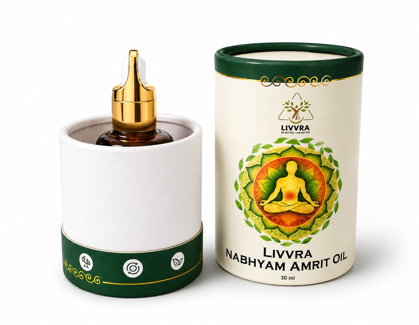Nabhyam Amrit Oil (30ml) | Ayurvedic Navel Care Blend | Herbal Extract for Daily Wellness Routine | External Use Formula with Sesame, Mustard, Coconut & Neem Oils-image-28