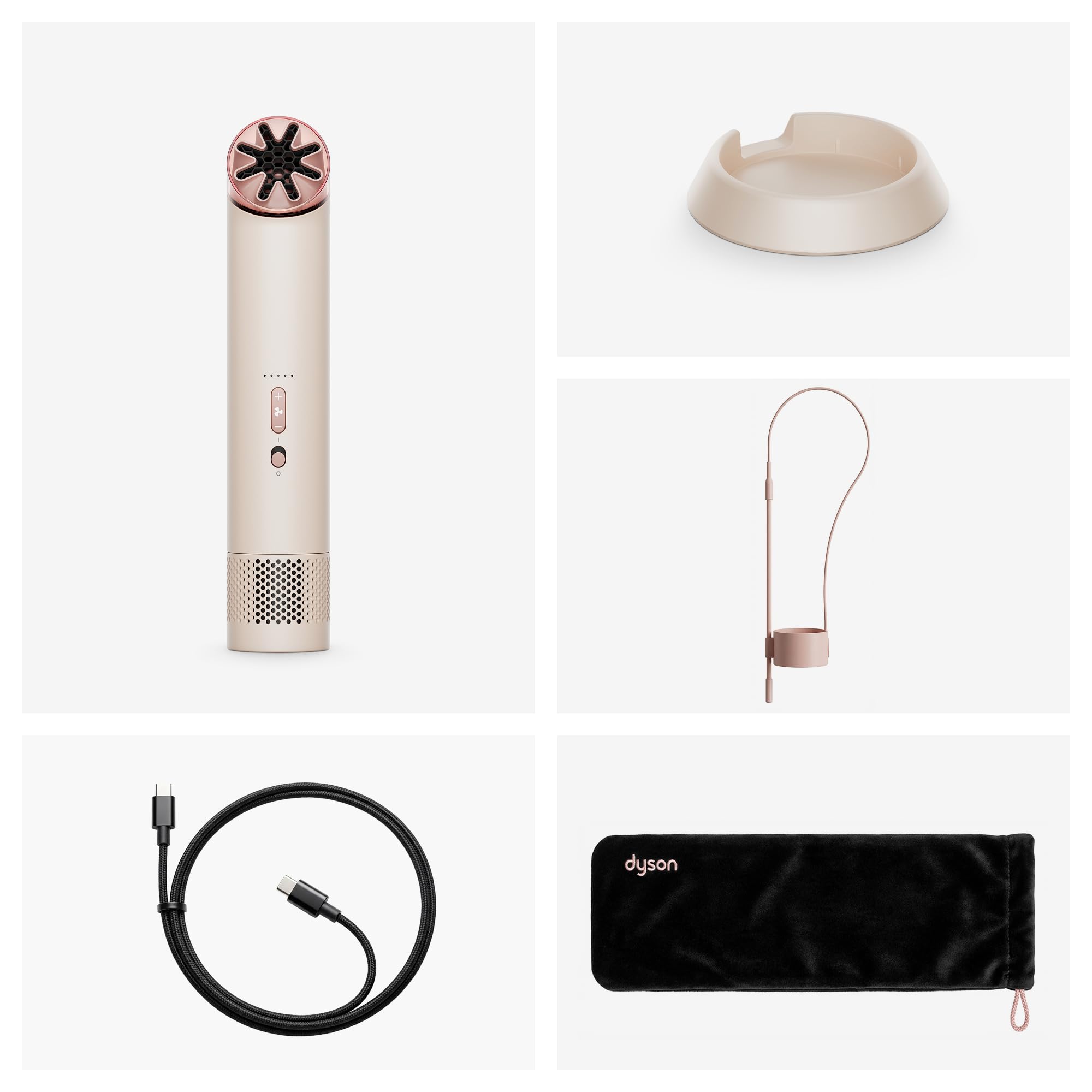 Dyson HushJet™ Mini Cool - Handventilator, leistungsstarke und leise, 3‑in‑1 tragbarer Reise‑Ventilator, ideal für unterwegs, schnelle Verdunstungskühlung mit Turbo-Luftstrom bis zu 25 m/s