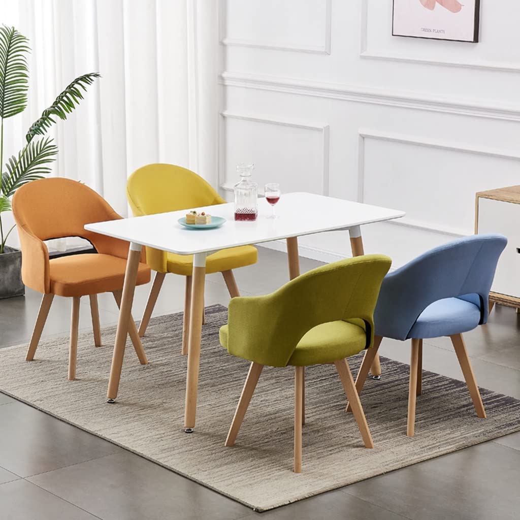 Sillón giratorio moderno con asiento tapizado y patas de madera maciza, color gris claro
