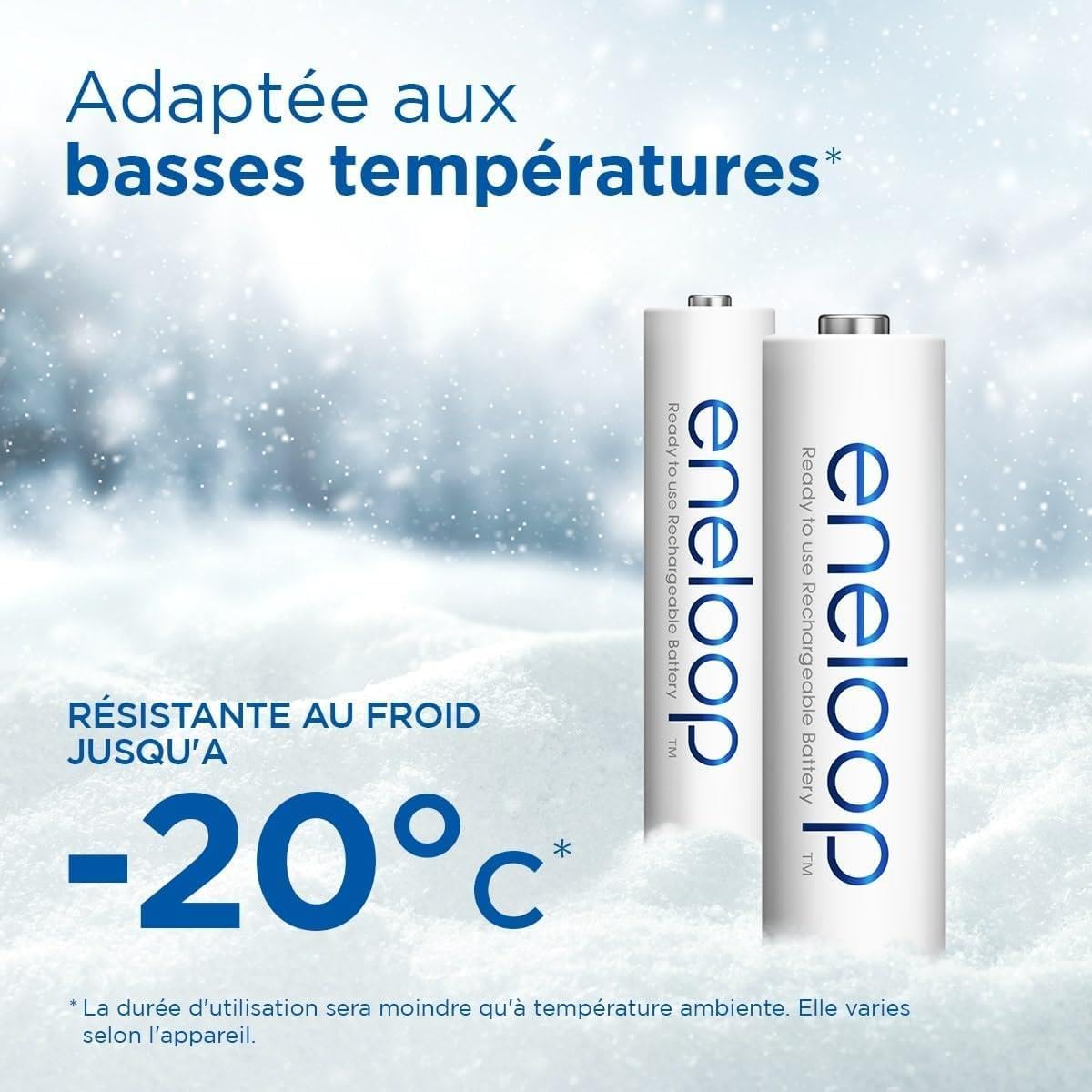 Eneloop 4 x 4 batterie ricaricabili Ni-MH carine AA 2000mAh + scatola di immagazzinaggio