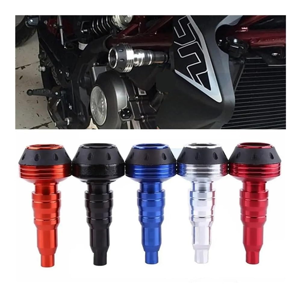 Anti Collisione 1PC Moto M10 Protezione Telaio Slider 10mm Universale Sliders Crash Rod(BLACK)