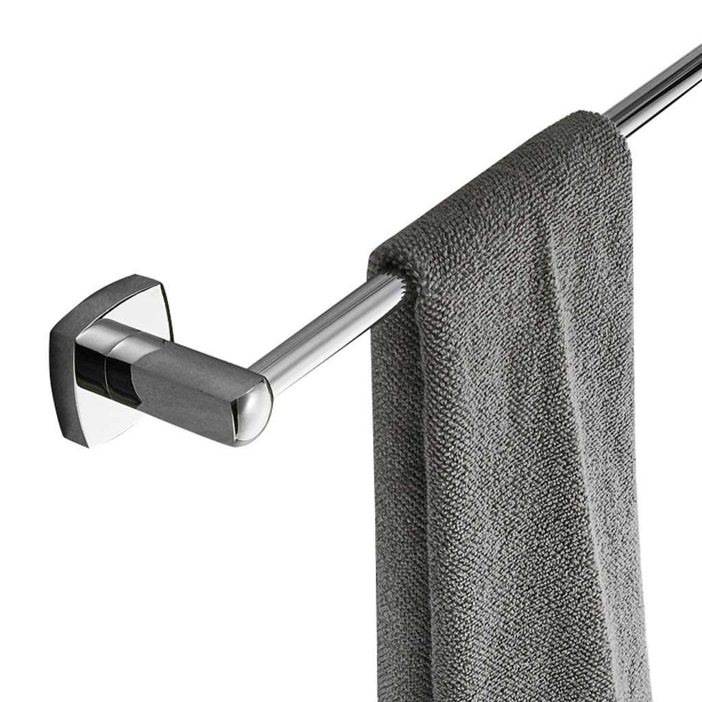 LMYSXAOZ Fashionable Home Kitchen Towel Bar Rail, Copper towel rack, Bathroom single stick, for and Washroom, Silver, 30cm,40cm,50cm,60cm (Size : 50cm)