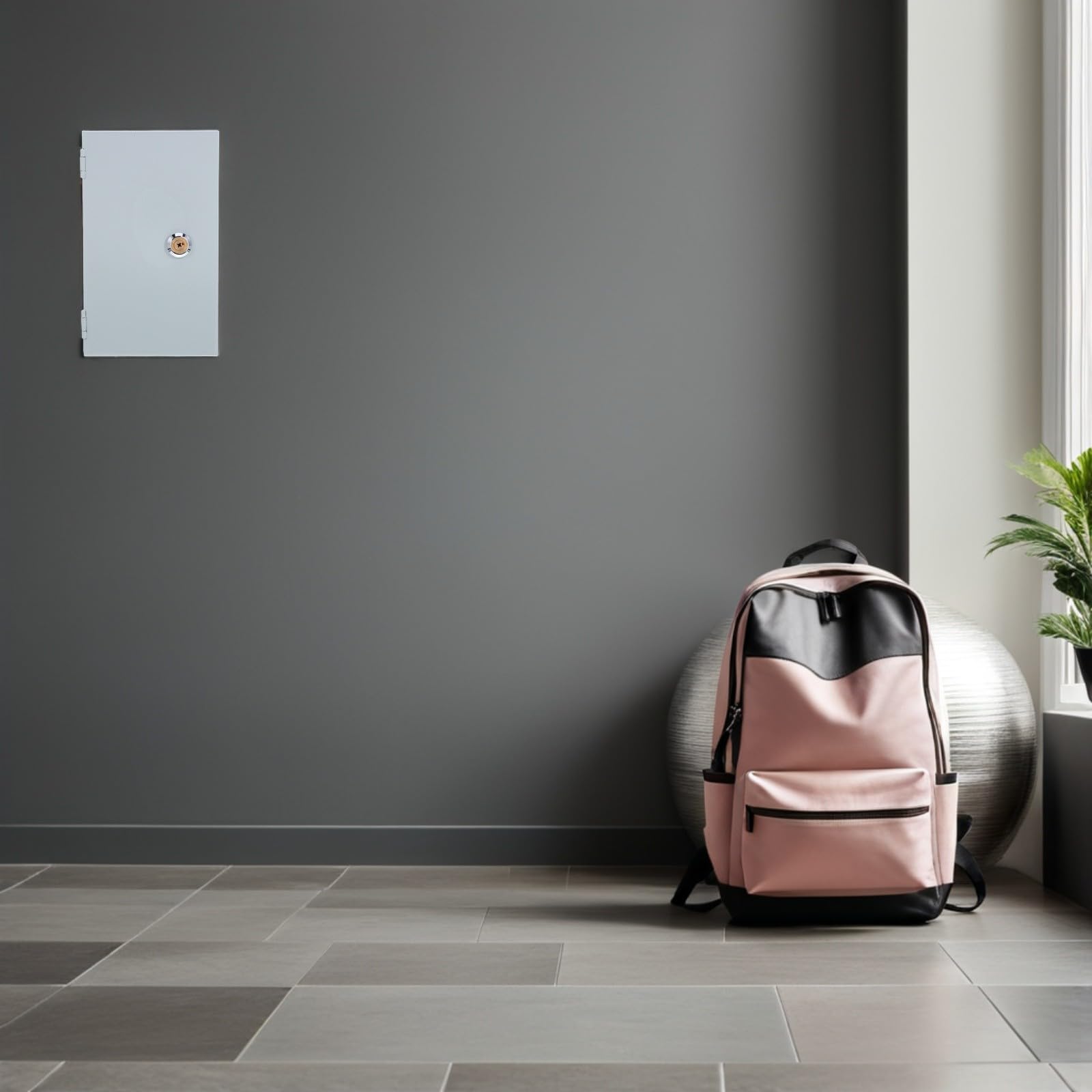 Scatola di Prese in Ferro Bloccabile 2 Posti per Esterni, Copertura Resistente alle Intemperie per Prese Elettriche da Parete, Protezione Sicura per Ricarica Veicoli Elettrici