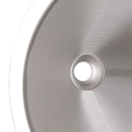 Set of 2 Coffee Accessory, with Rack Drip Coffee Filter, Stainless Steel for Home Office Travel Camping