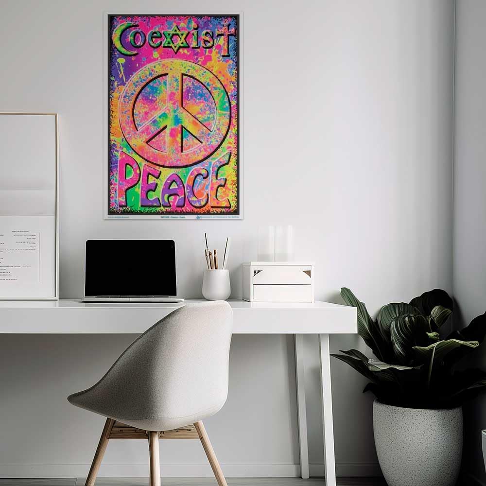Amazon.com: Scorpio Posters Coexist Peace - Blacklight Poster