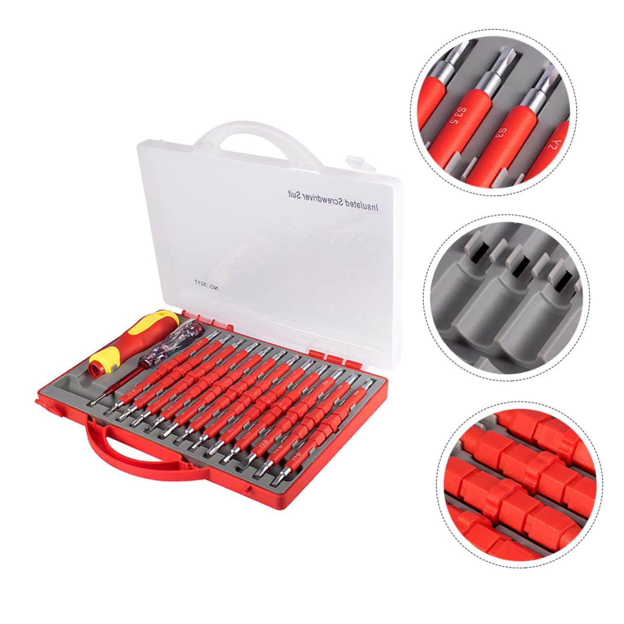 Holibanna 1 Set Di Cacciaviti A Taglio Cacciaviti Isolati Kit Di Cacciaviti Per Elettricisti Strumento Di Manutenzione Per Elettricisti Cacciavite Antiscivolo Strumento Per