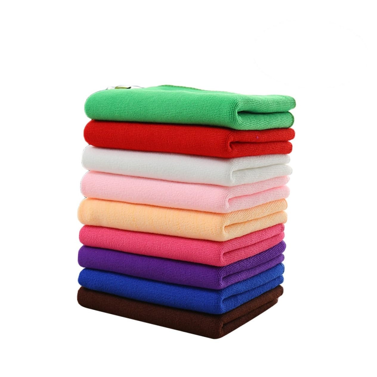 GALPADA 27pezzi Asciugamani Microfibra Per Auto Da Asciugatura Rapida e Assorbente Variati Blu Verde Caffè Rosa Scuro Rosa Giallo Bianco Per Pulizia e Lucidatura Auto e Superfici Delicate