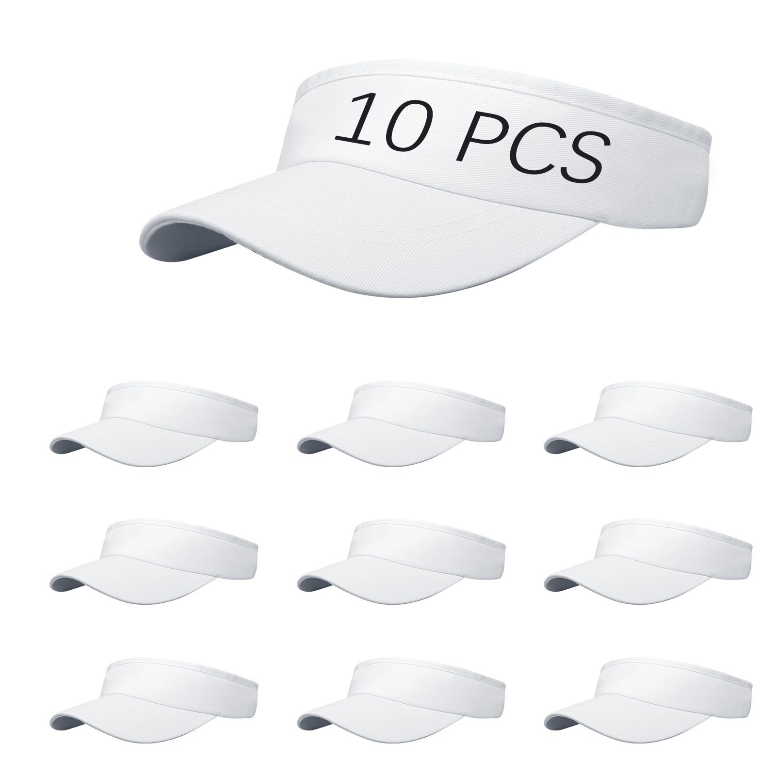 Adjustable Sport Sun Visor Hats Bulk Solid Color Blank Golf Cap Anti Ultraviolet for Beach Tennis Baseball