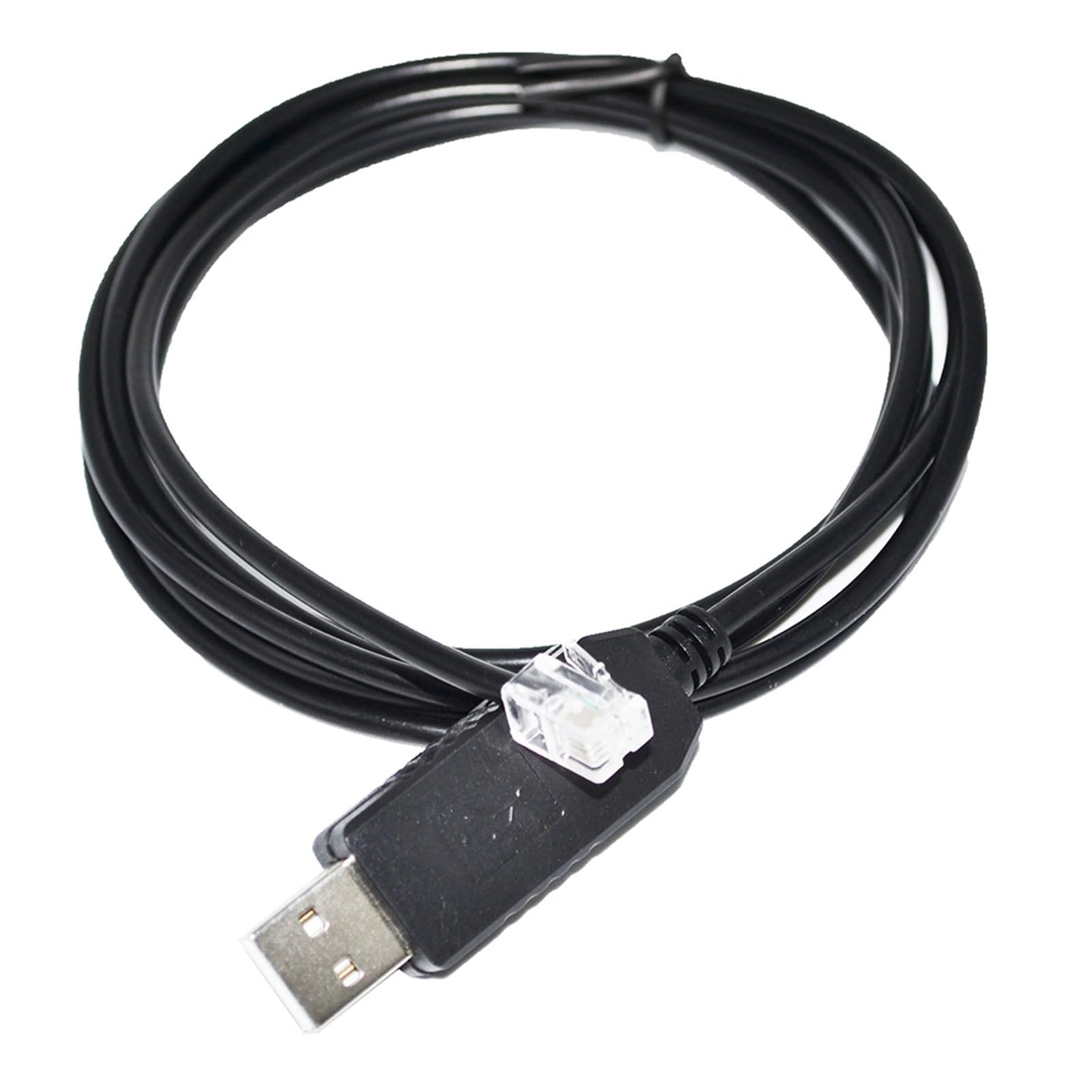 CABLE DE DEPURACIÓN DE COMUNICACIÓN SERIE USB A RJ10 RS232 DE 4 POLOS for INTERFAZ DE DIAGNÓSTICO DE ELEVADOR A PC(1.8M,USB - RJ10)