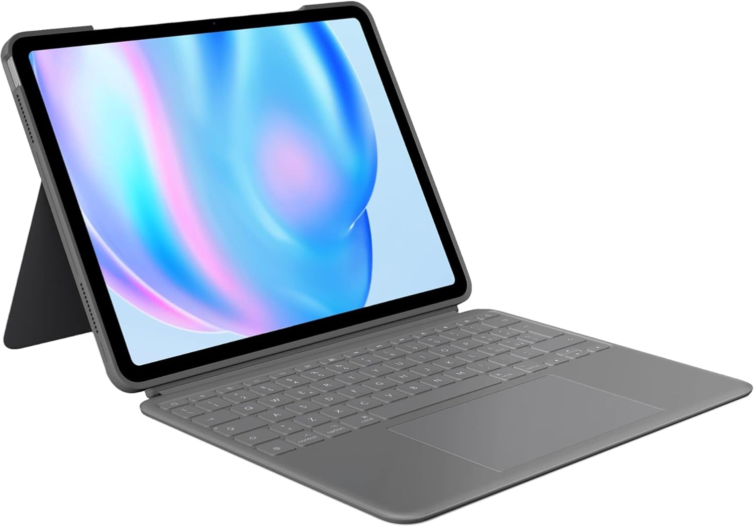 Logitech Combo Touch per iPad Air da 13 pollici (M2)(2024), Custodia con Tastiera, Tastiera Staccabile Retroilluminata con Supporto, Digitazione Comoda, Modalità Multiuso, Layout ITA QWERTY, Grigio 13" (M2) Nuovo 2024 Combo Touch - Immagine 1