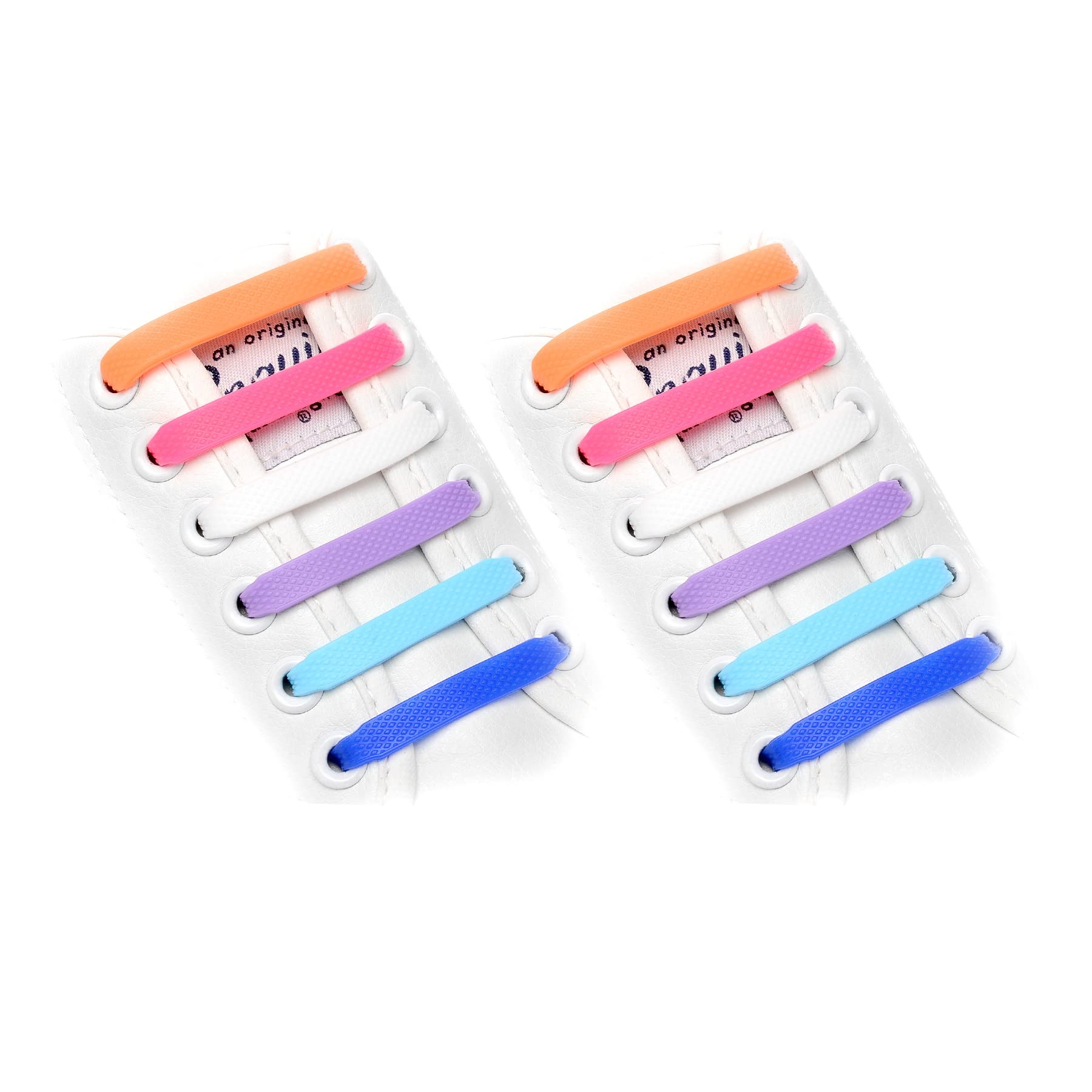 VICT POPUElastic Laces Silicone No Tie Shoe Laces For Trainers, Adults Kids Tieless Flat Shoelaces