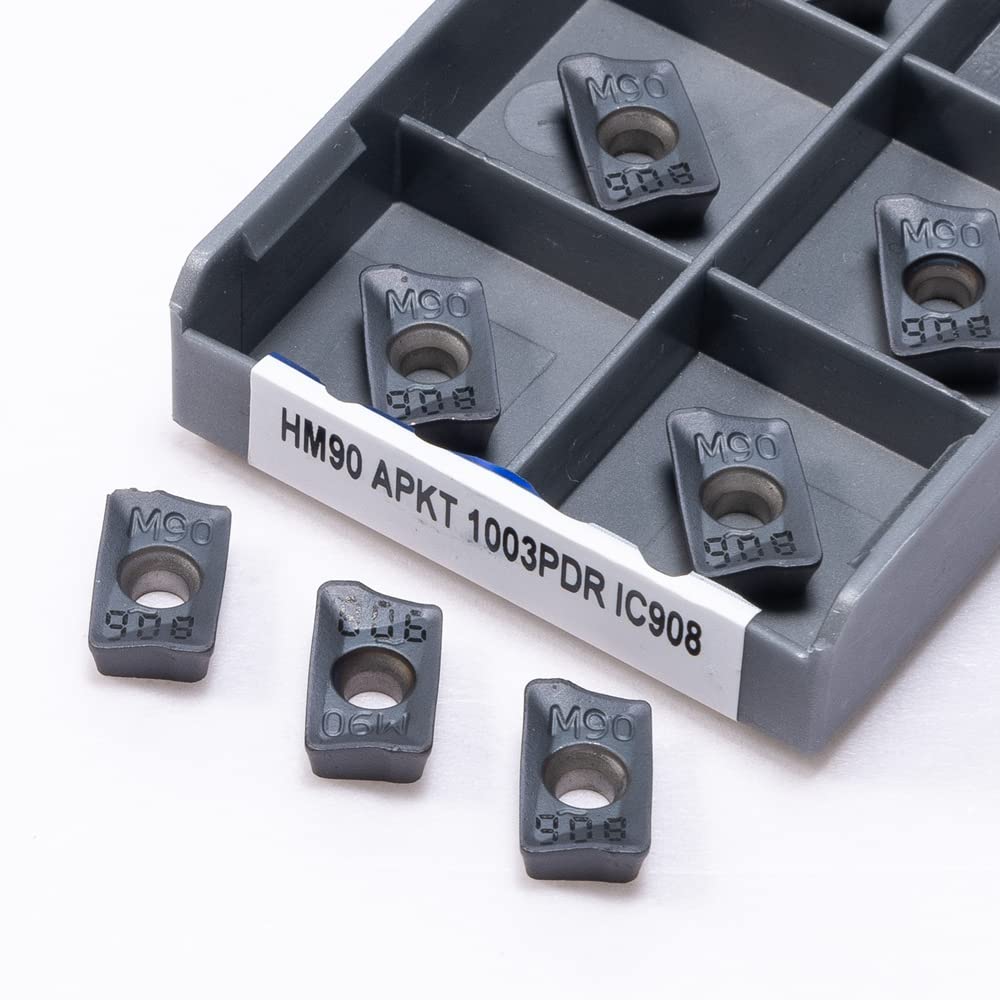 Utensili Cnc 10 Inserti Fresatura Carburo APMT1135 - Per Acciaio E Ghisa Apmt1135 Pder Dp5320 - Foto 6