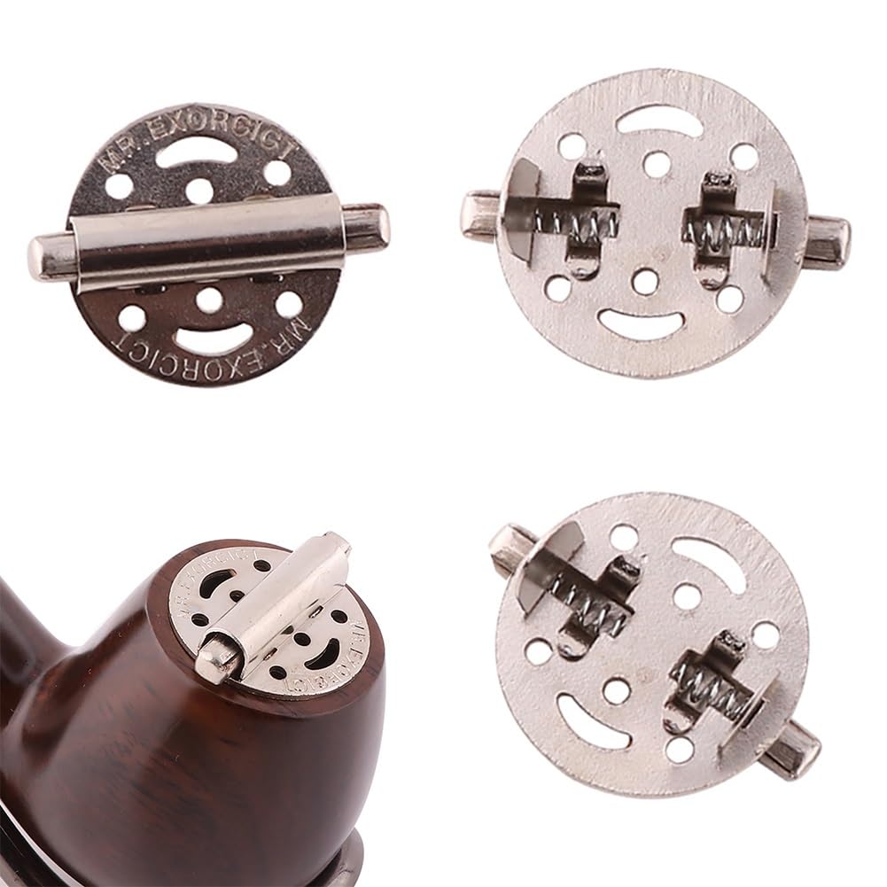 Atjogwin One Color 4 Pack Tobacco Pipe Metal Wind Screen Cap Cover Lid For 13-20Mm Internal Diameter
