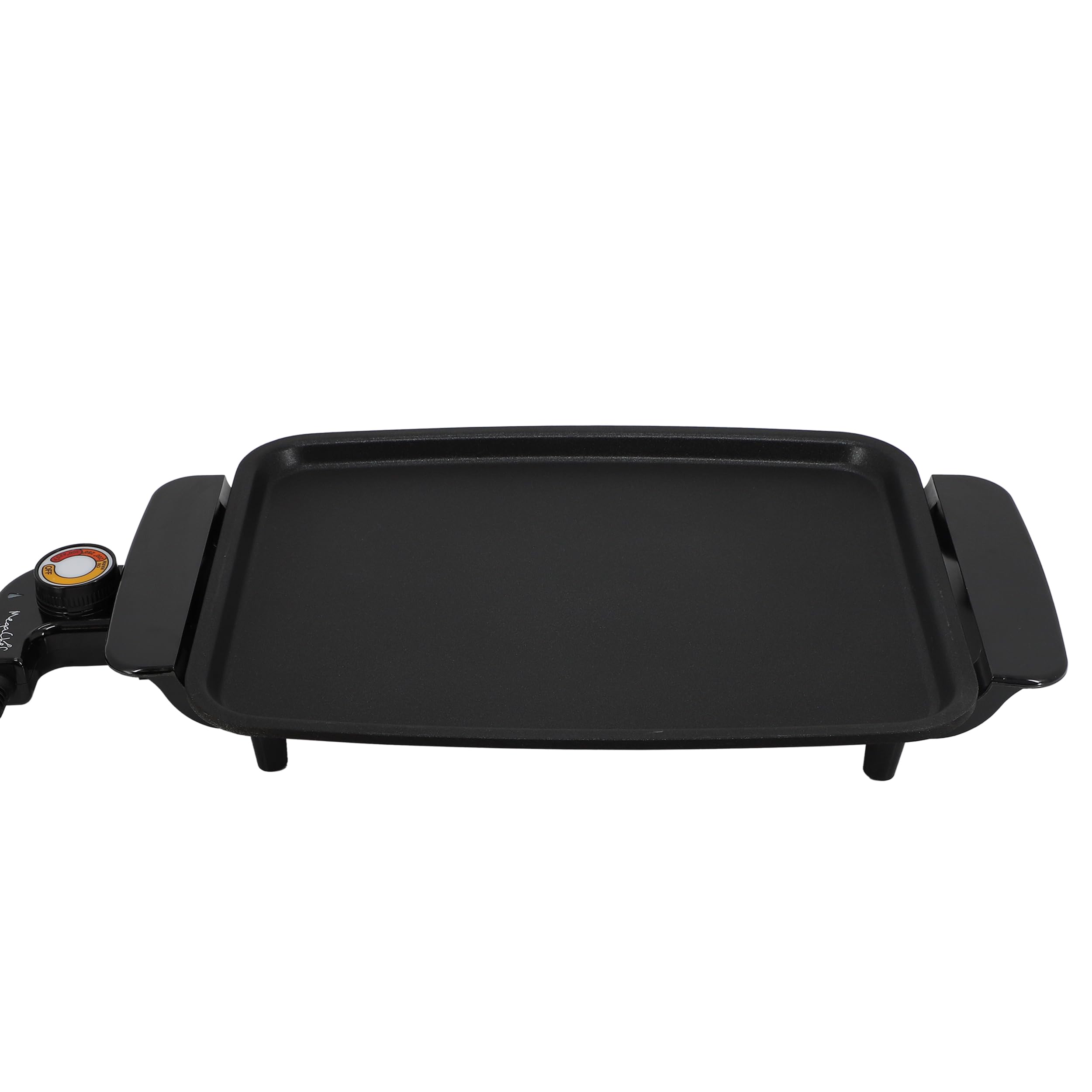 MegaChef Electric Grill with Non-Stick Coating & Adjustable Temperature Control, Versatile Small Kitchen Appliance (11.81 Inch Grill)