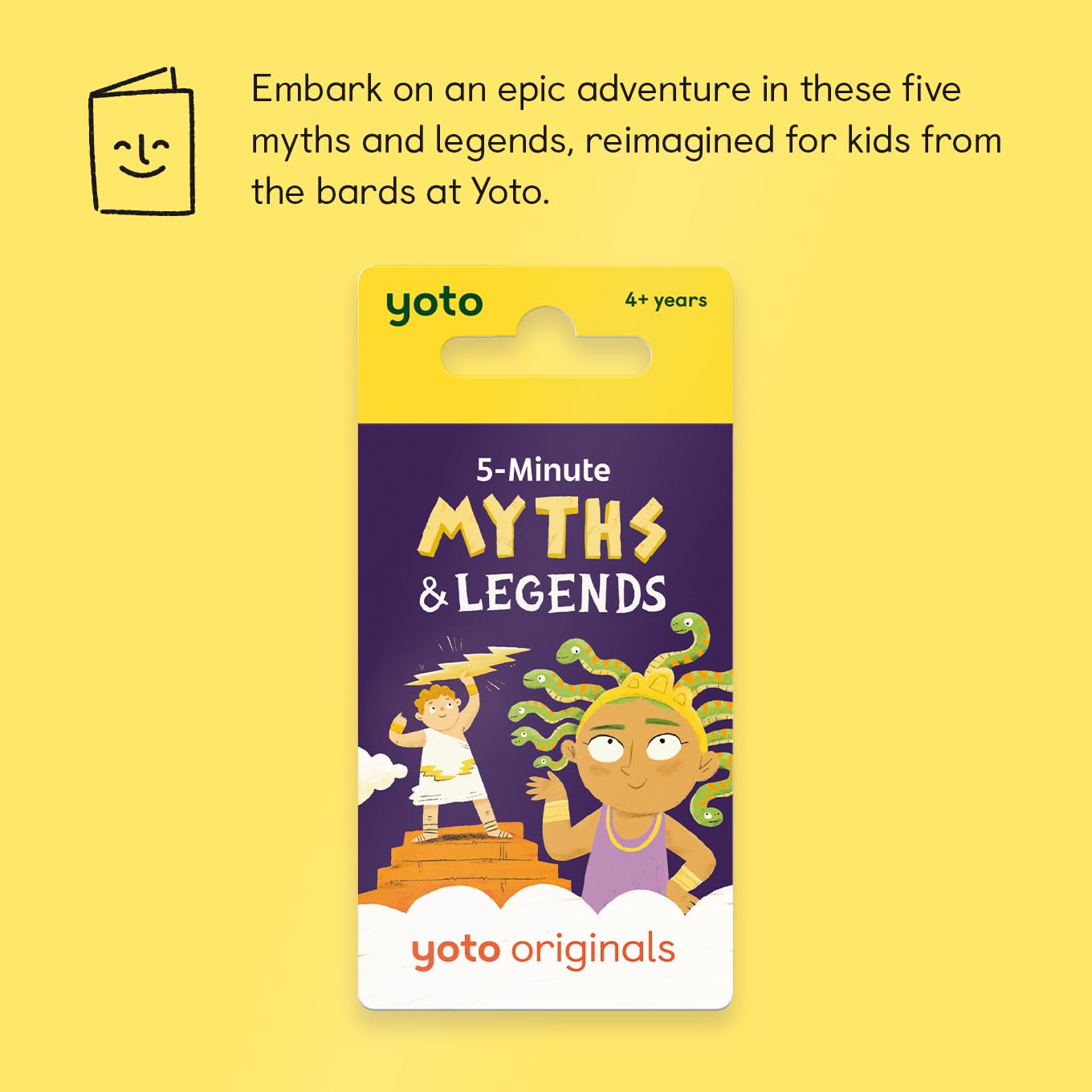 Yoto 5-Minute Myths & Legends, Kids Audio Card for Use with Player & Mini All-in-1 Audio Device - Image 2