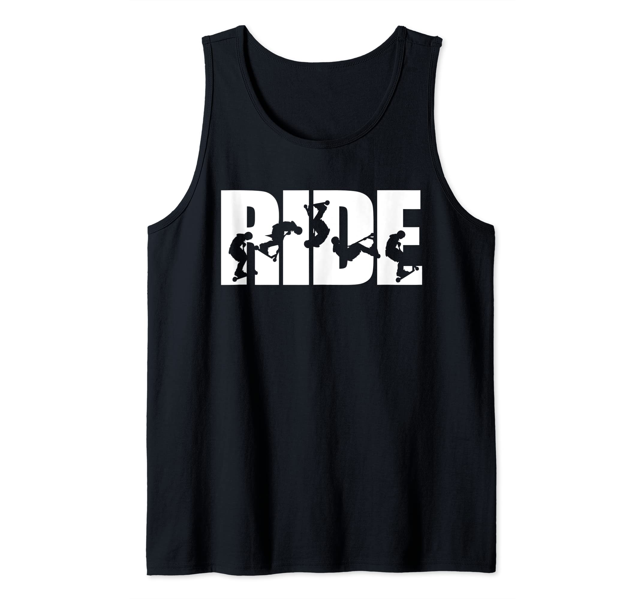Cool Scooter Rider Retro Stunt It Tank Top