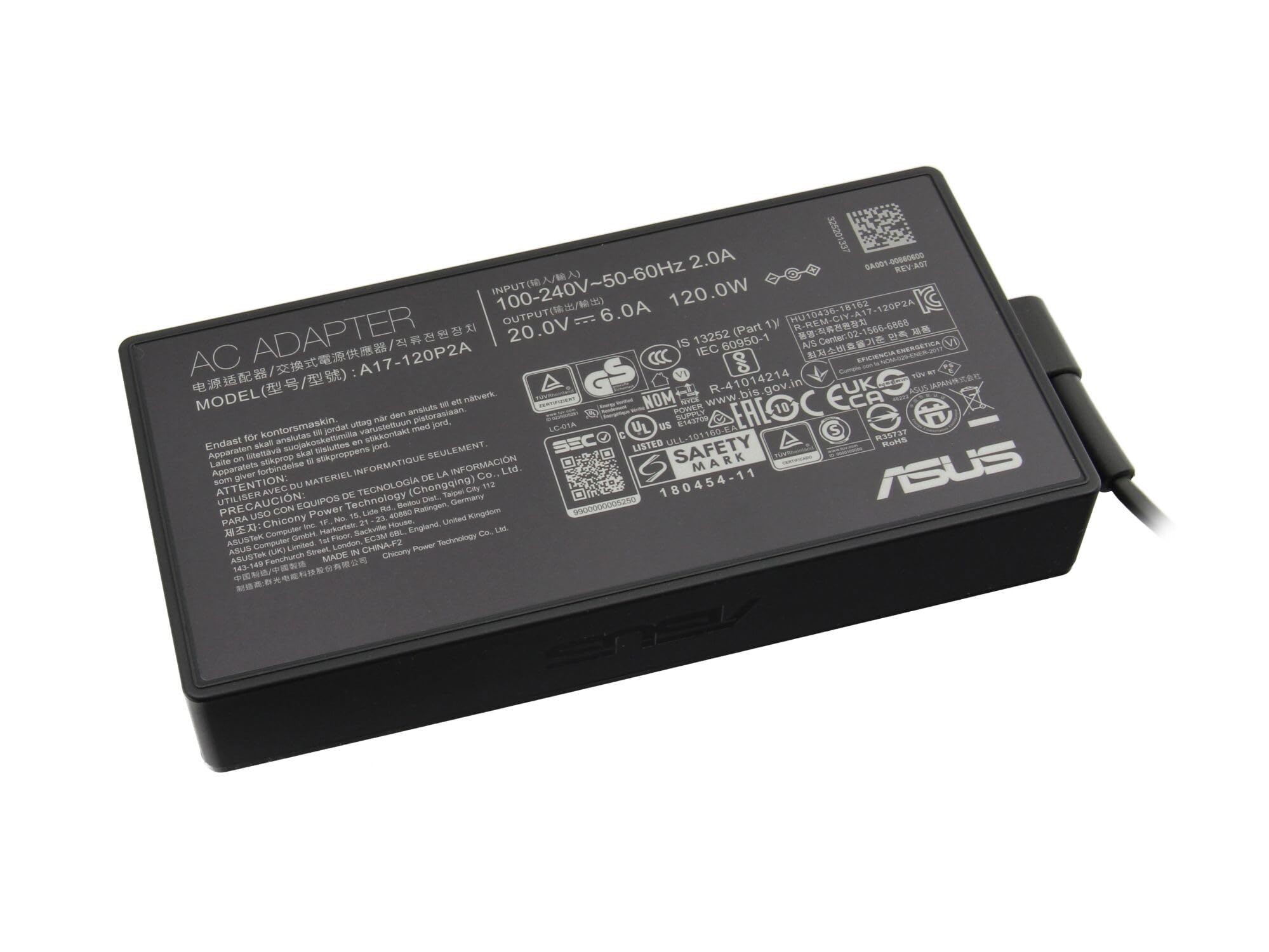 Asus ZenBook 15 UX534FT originale alimentatore 120 watt forma bordato
