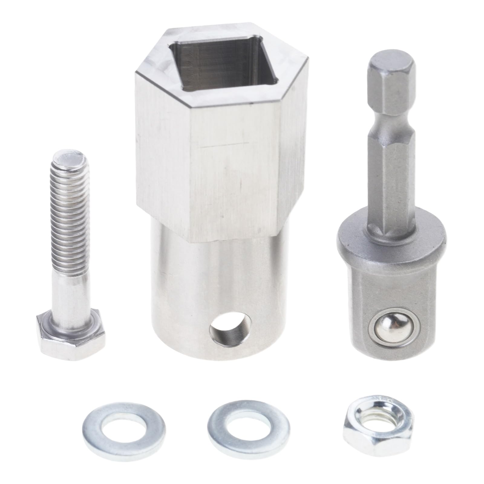 Resistant Stainless Drill Adapter Drills Attachments Enabling Cordless Drills to Operate Trailer Drill Crank Crank Adapter