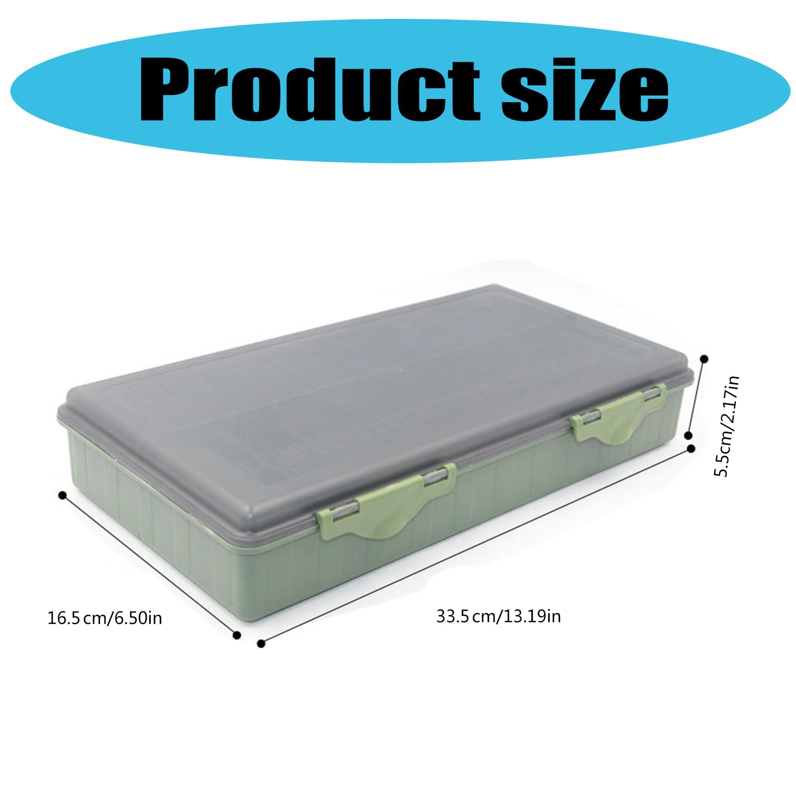 Boîte de rangement pour articles de pêche avec couvercle transparent - Multi-compartiments - Pour leurres de pêche et appâts