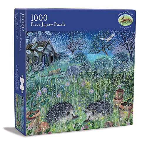 Coast and Country Hedgehogs by Lucy Grossmith 1000 Piece Jigsaw Puzzle, Multicolor, Puzzle size - 69 x 50cm / 27 x 20” - Image 3