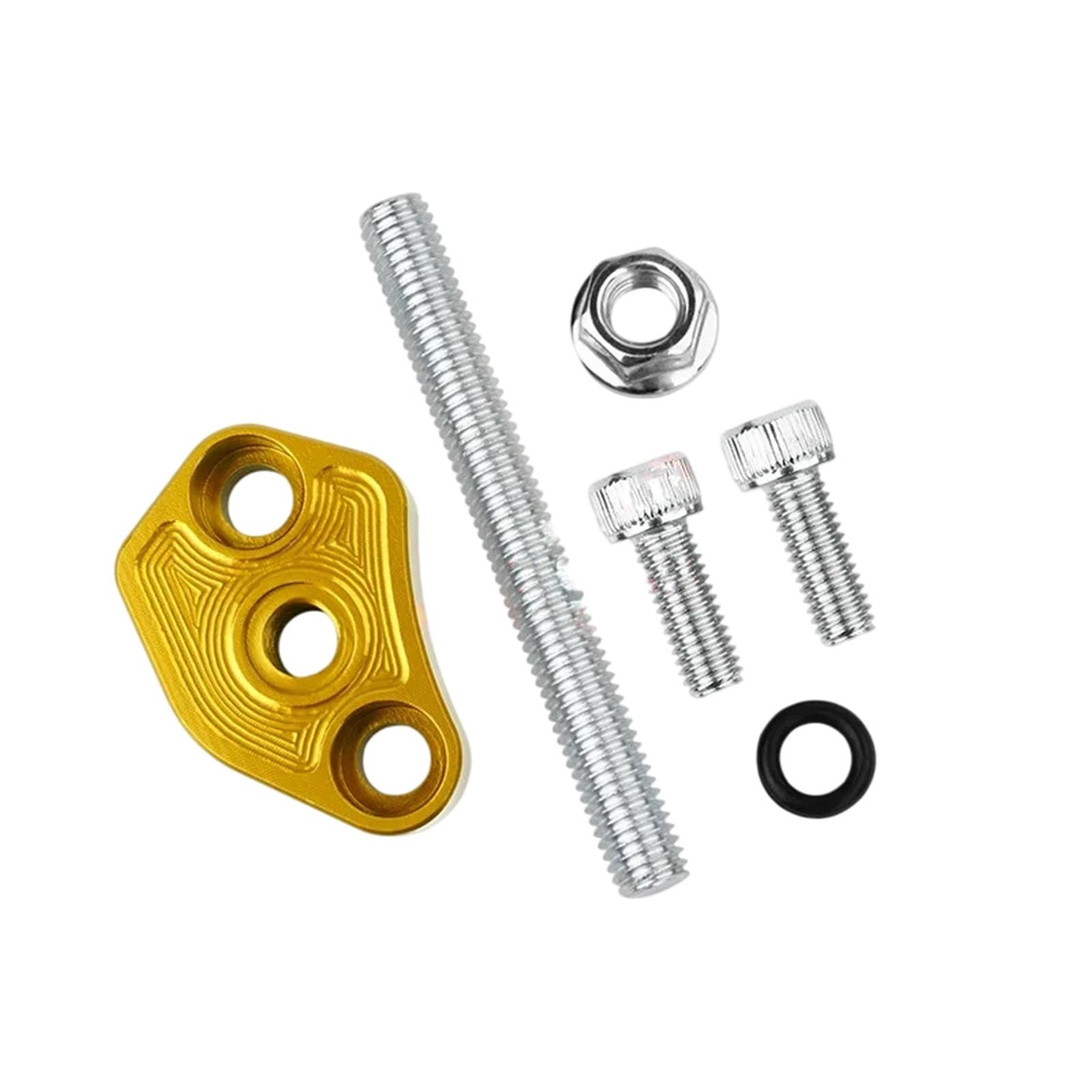 Tensor de cadena de motocicleta Ajuste para Honda Click 160 PCX160 Ajustador de cadena tensor de cadena motocicleta Scooter tensor CNC modificado Tensor de cadena de distribuci(Yellow)