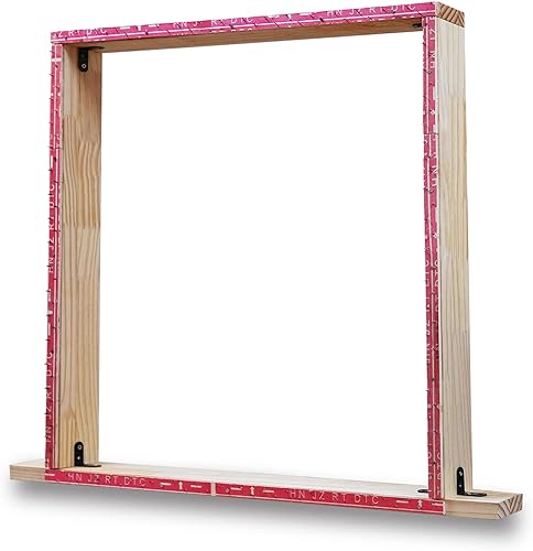 Marco de madera de 28 x 28 pulgadas para hacer alfombras, suministros para hacer alfombras, suministros para pistola de acolchonamiento eléctrica,