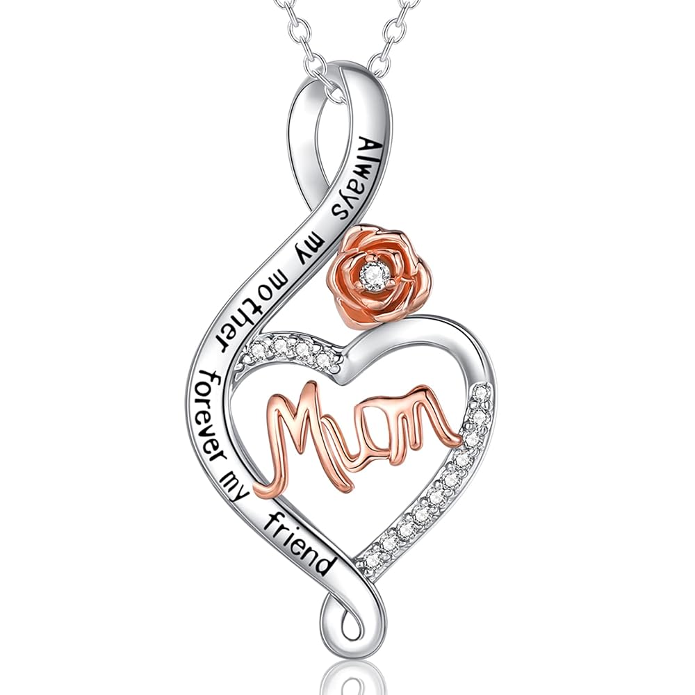 To My Granddaughter Infinity Heart Necklace Set Grandma