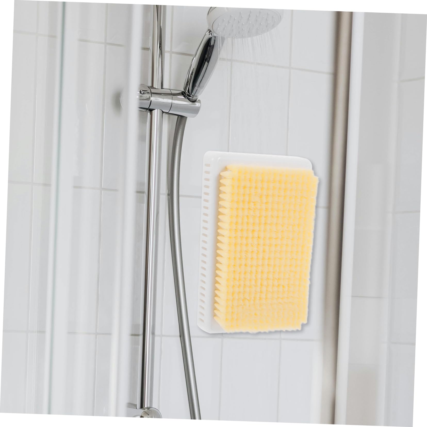 PACKOVE Almohadilla de Masaje Ahorra y Energía para Baño Diseño Multifuncional para Exfoliar Pies y Espalda Material Plástico Beige Ducha