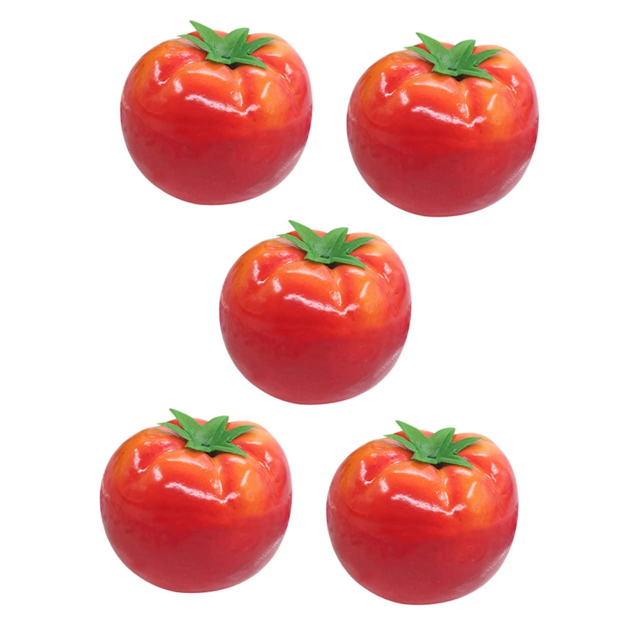 MAGICLULU 5 Set Finto Pomodoro Di Pomodoro Frutti Artificiali Dall'aspetto Realistico Falso Pomodoro Da Cucina Piccolo Pomodoro Realistico Schiuma Rosso 5 Pezzi*5