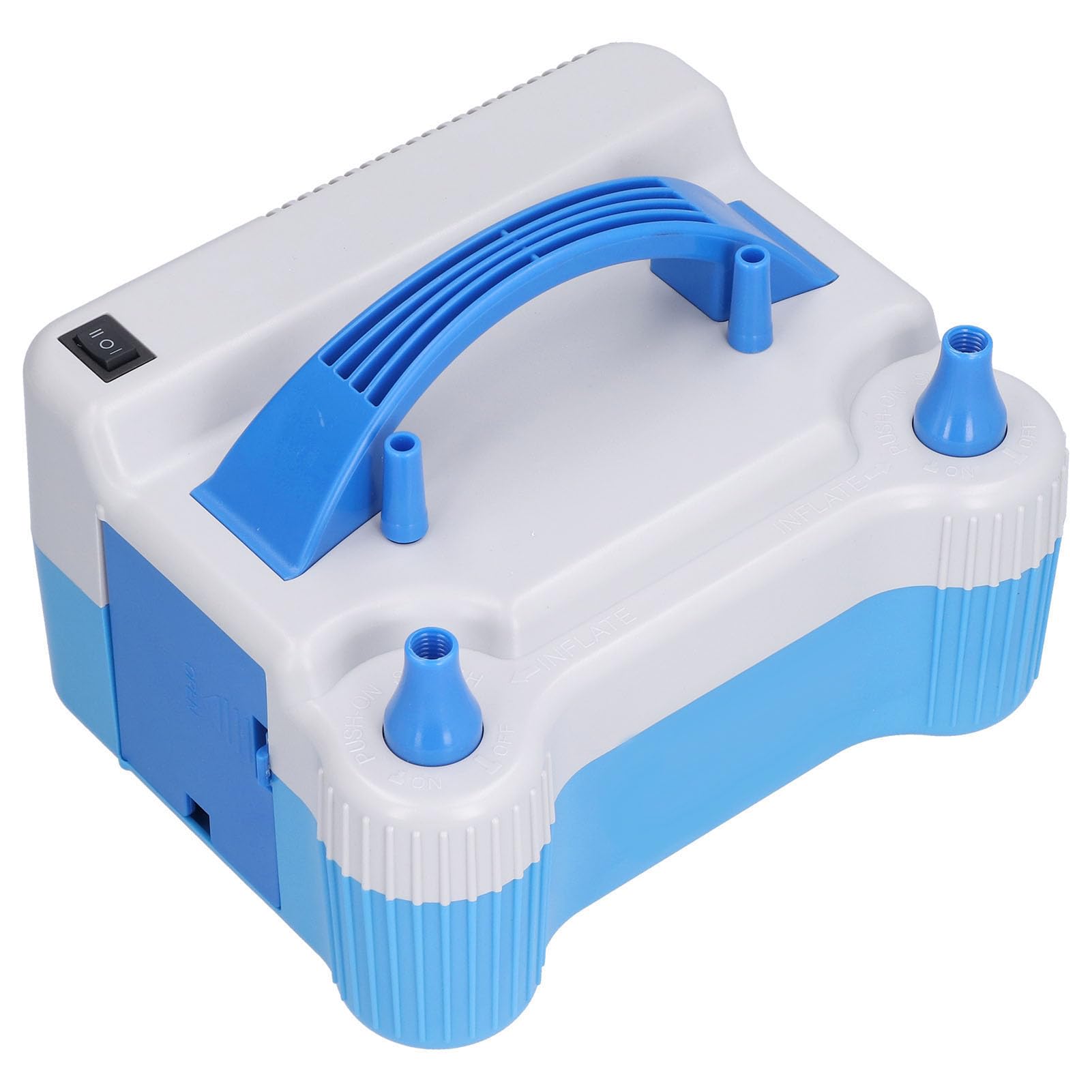 Bomba de Globo, Boquilla Dual, Estable Duradera, Protección Automática, Contenedor de Almacenamiento de Cables, para Inflar Globos
