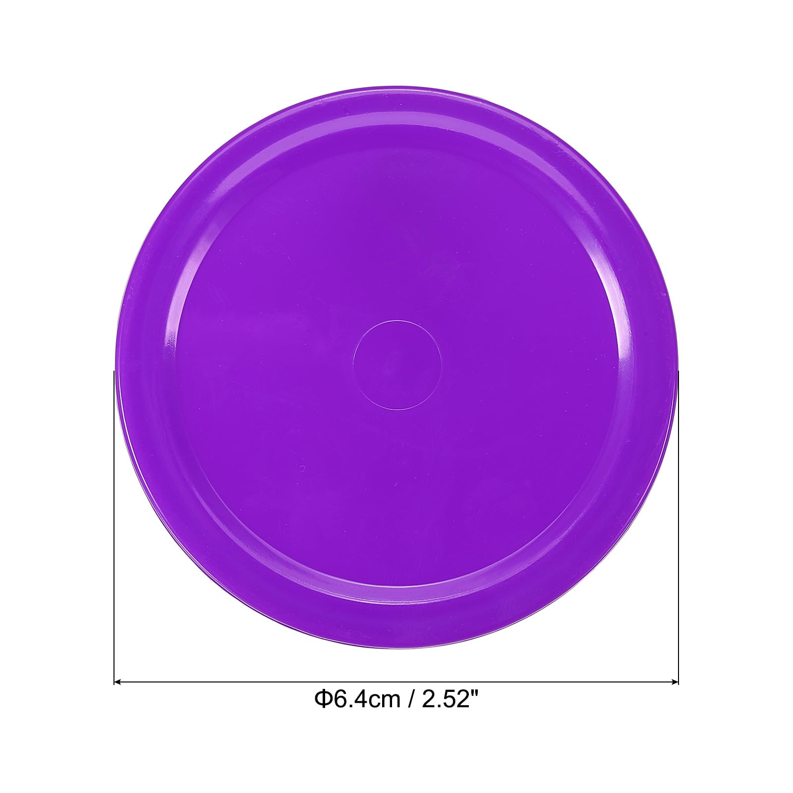 PATIKIL Air Hockey Pucks 2.5 Inch, 5Pcs Air Hockey Heavy Replacement Pucks for Game Tables Equipment Accessories Purple - Image 2