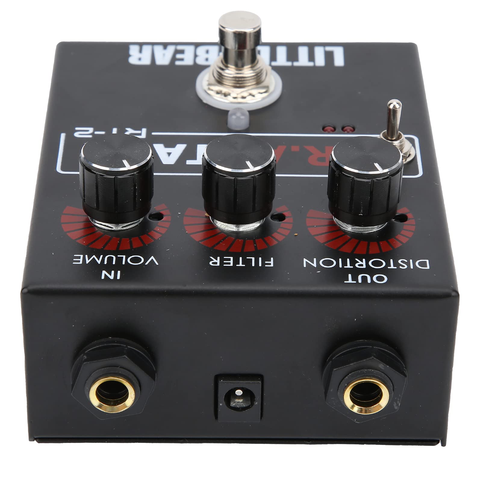 Distortion Guitar Pedale Black 3 Level Electric Guitar Distortion Effector per RAT Tone Singolo Effetto Accessori LM308N